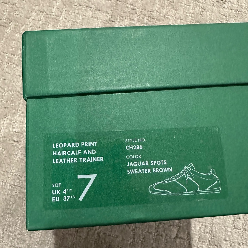 NEW J. Crew Rec sneakers in leopard-print calf hair, 7 - Picture 4 of 4